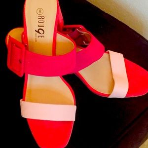 Pastel pink strap sandal 👡💕